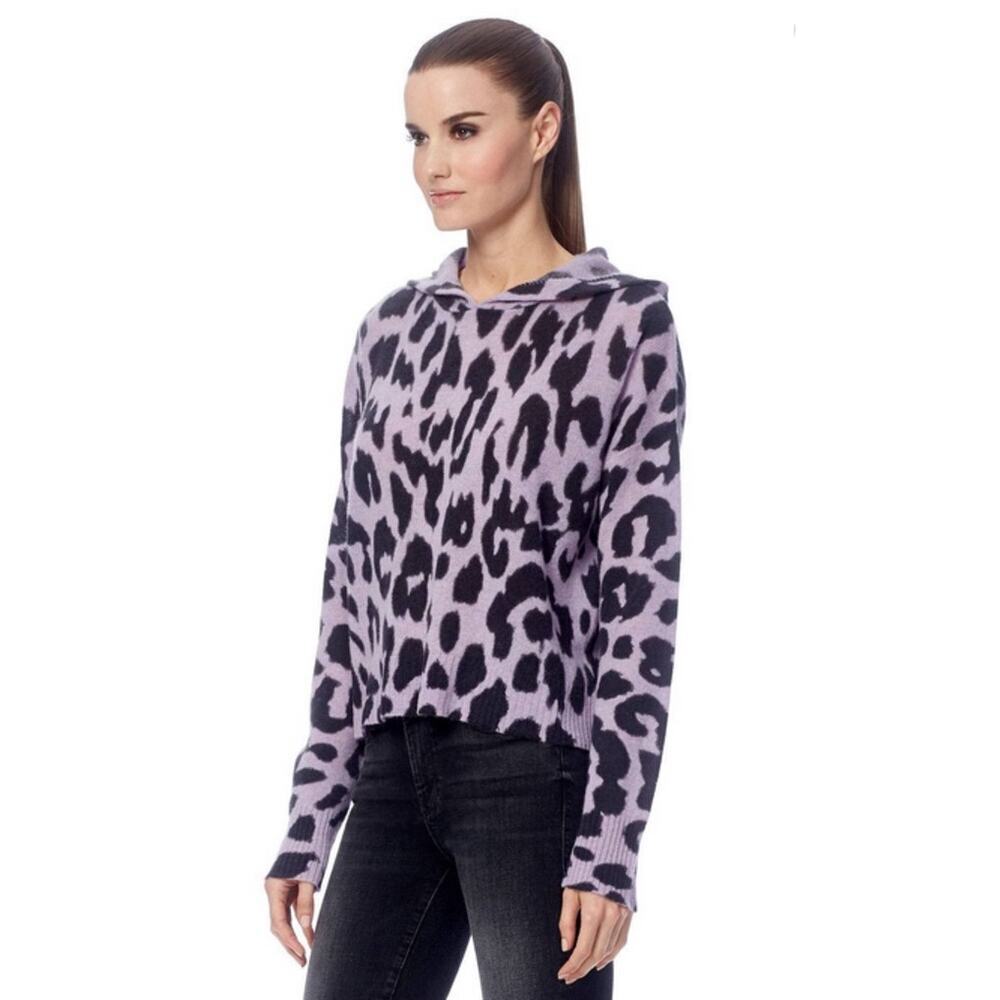360 Cashmere Carson Hoodie Wisteria & Charcoal Skull Sz S